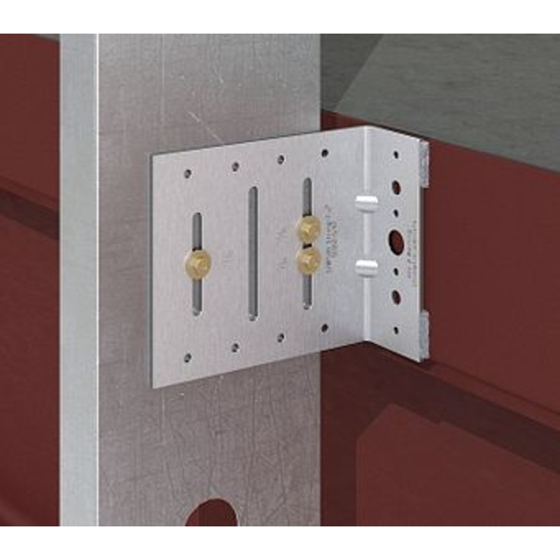 Simpson SCS62-5/68-KT25 SCS 2 in. x 6 in. x 5 in. 14-Gauge Seismic Bypass Framing Slide Clip w/ Screws (25-Qty)