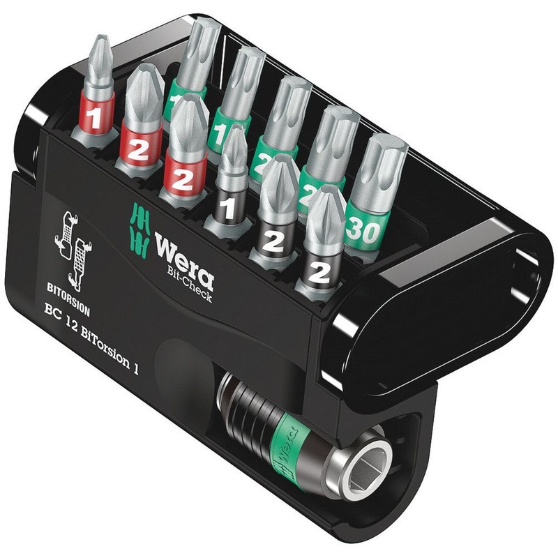 Surtido de puntas WERA Bit-Check 12 BiTorsion 1 12 piezas (4000829019)
