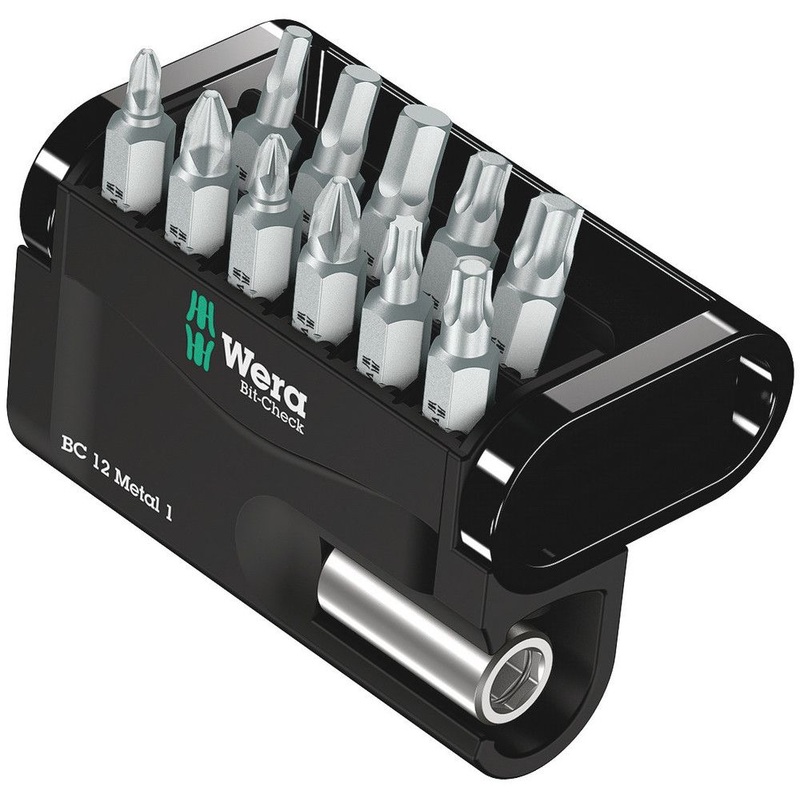 Surtido de puntas WERA Bit-Check 12 Metal 1 12 piezas (4000829036)