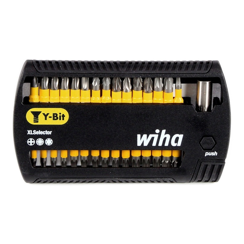 Wiha SB 7948Y-904 XLSelector (41832) Juego de puntas Y-Bit 25 mm Phillips, Pozidriv, TORX de 31 piezas. 1/4"