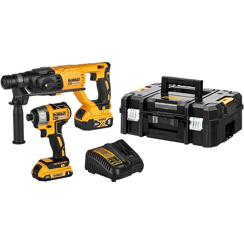 20V MAX* Cordless 1" SDS+ Rotary and Impact Driver Combo Kit