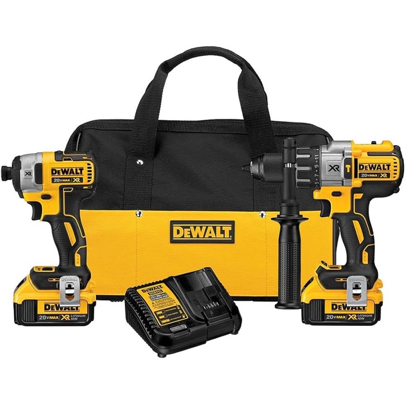 20V MAX* Cordless Brushless XR Hammer Drill and Impact Driver Combo Kit - PowerStack 5Ah Batteries