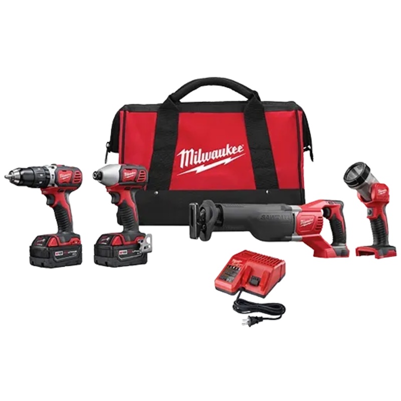 M18 Cordless Lithium-Ion 4-Tool Combo Kit 2696-24