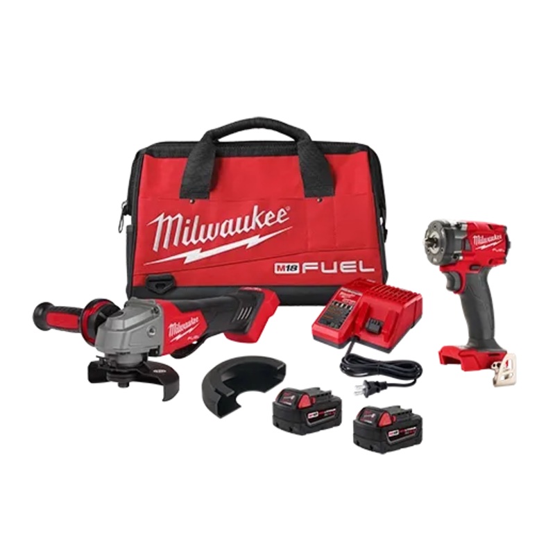 M18 FUEL Compact Impact Wrench and Grinder 2-Tool Combo Kit