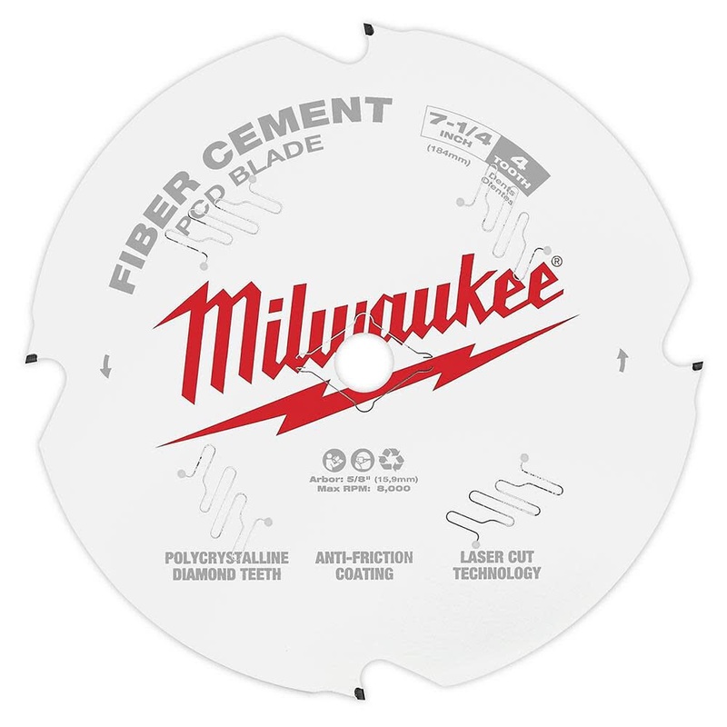 7-1/4" PCD/Fiber Cement Circular Saw Blade
