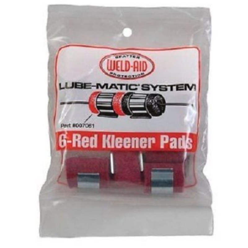 Lube-Matic Wire Lube Pads Red for Stainless Steel - Aluminium PKT6 [1850]