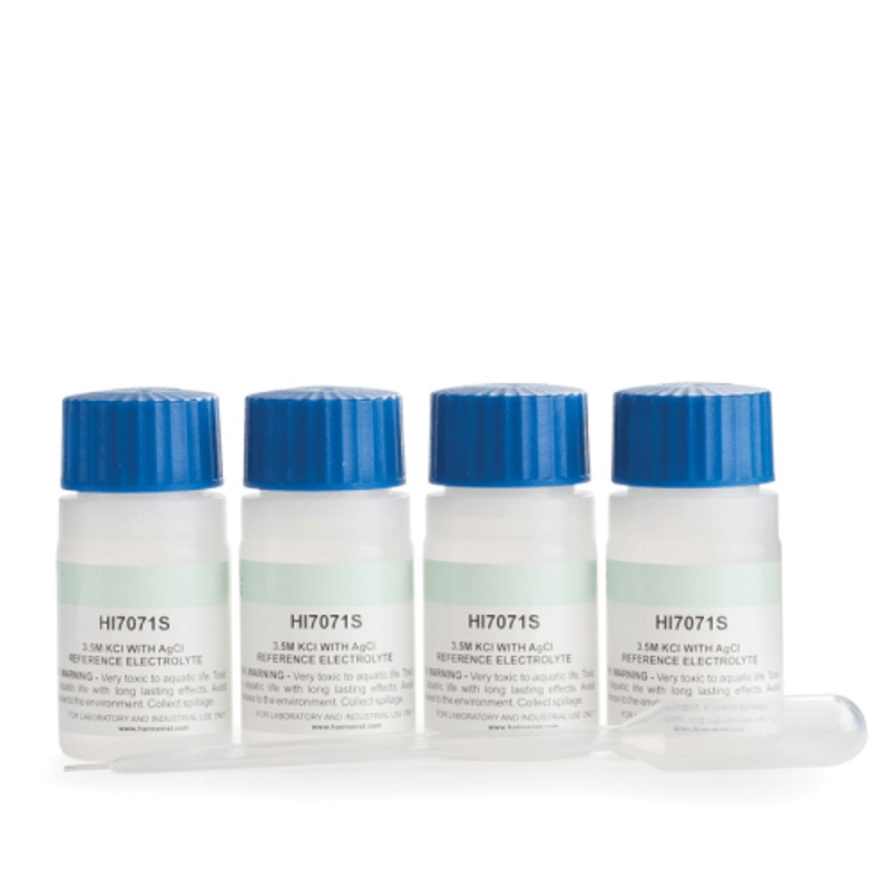 HI7071 Electrolyte Fill Solution, 3.5M KCl + AgCl (30 mL x 4)