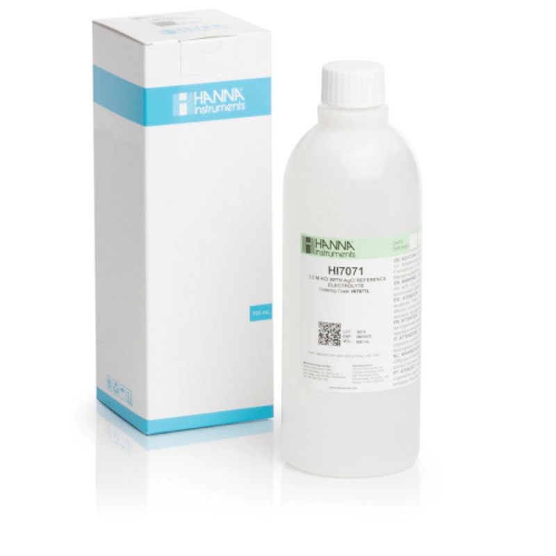 HI7071L Electrolyte Fill Solution, 3.5M KCl + AgCl (500 mL)