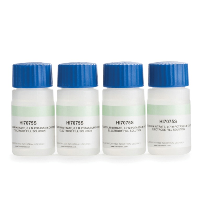 HI7075 Electrolyte Solution 1.7M KNO, 0.7M KCl (30 mL x 4)