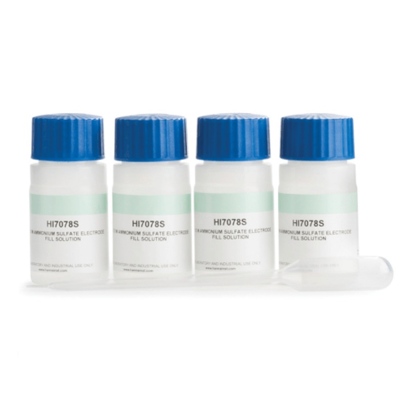 HI7078 Electrolyte Solution 0.5M (NH)SO (4 x 30 mL)