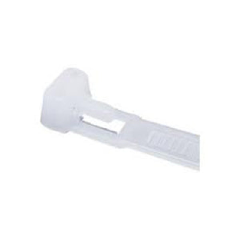 ISL 200 x 4.8mm Nylon Releasable Cable Tie - Nat - 100pk