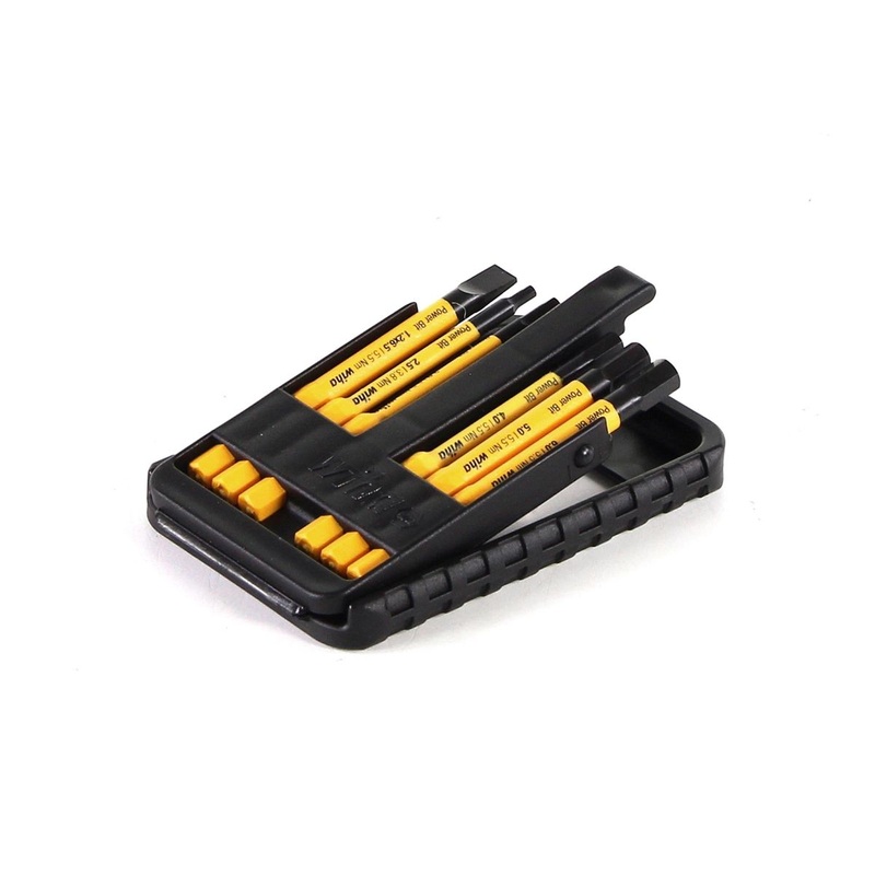 Juego de puntas elctricas Wiha Power slimBit, hexgono ranurado, 6 piezas. (44107)