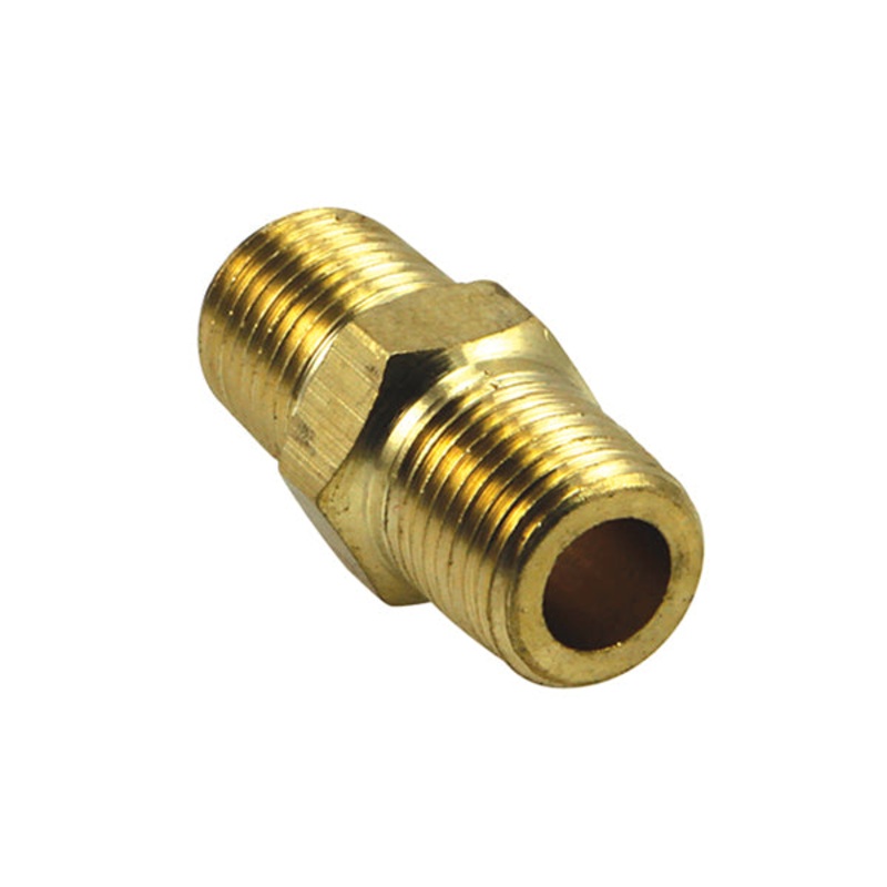 1/4in Bsp Brass Hex Nipple - 2Pc (Bp)