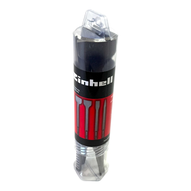 Einhell SDS Plus Meiel Set 250 mm 4 teilig ( 49247205 ) Spitzmeiel / Flachmeiel / Spatmeiel / Fliesenmeiel