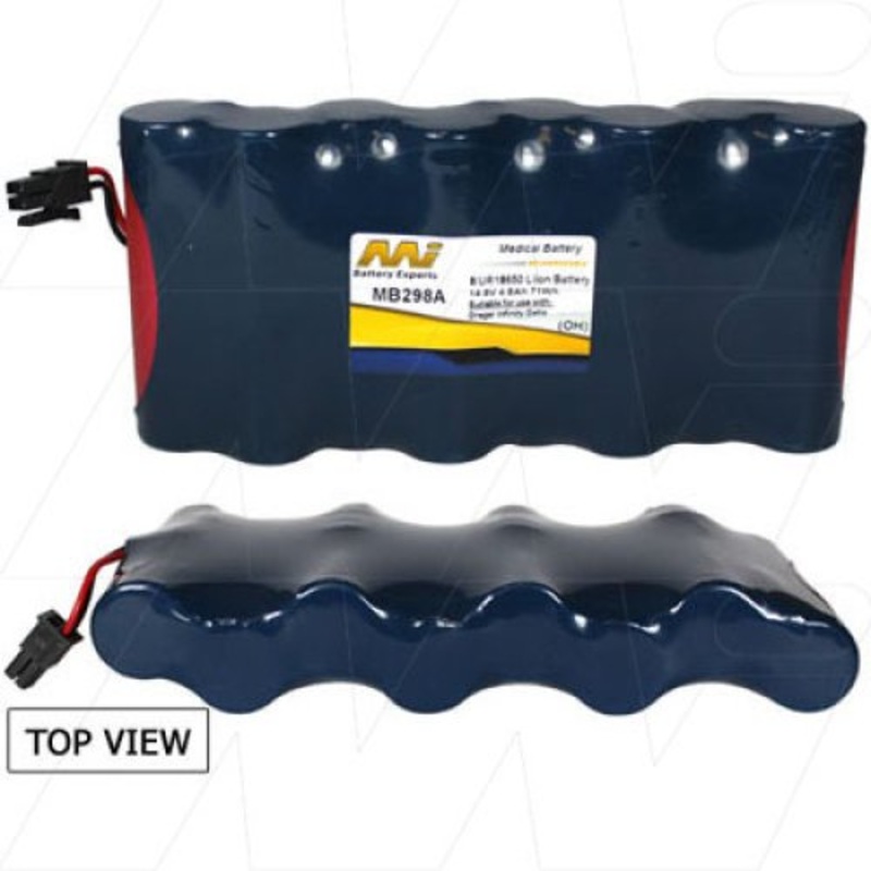 Medical Battery suitable for Drager Infinity Delta And Gamma Patient Monitor Models - MB298A
