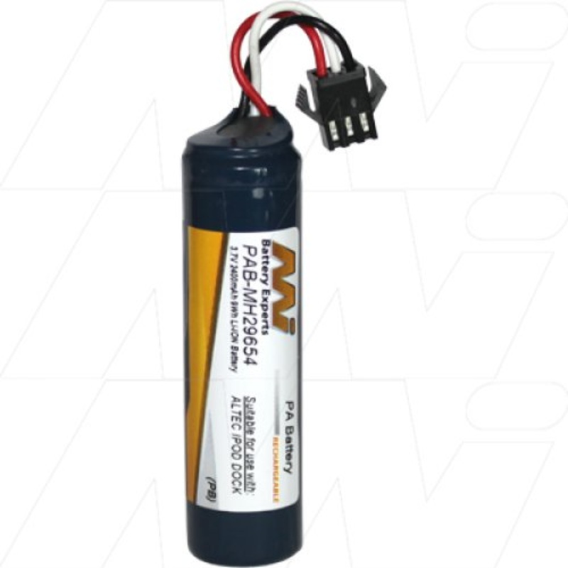 Battery For Altec Lansing IM600, IM620 InMotion iPod Dock Speakers - PAB-MH29654-BP1