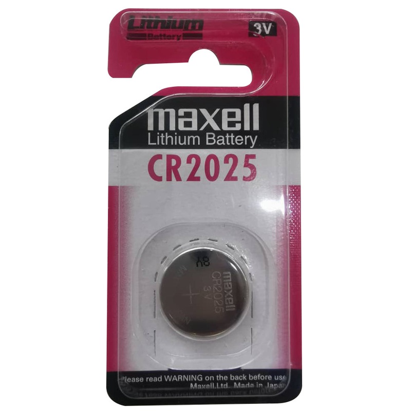 Maxell Lithium Battery Cr2025 3v Single Blister Pack