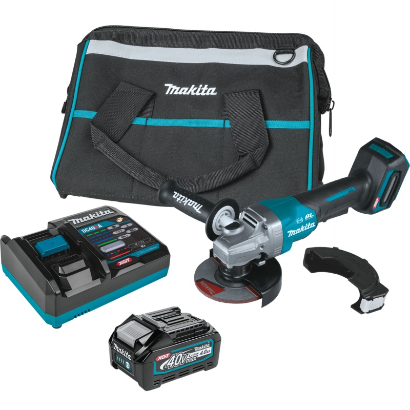 40V MAX XGT 5" PADDLE ANGLEGRINDER KIT, W/BRAKE 4.0AH