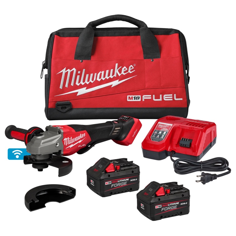 M18 FUEL 4-1/2"-6" Variable Speed Braking Grinder, Paddle Switch w/ ONE-KEY Kit
