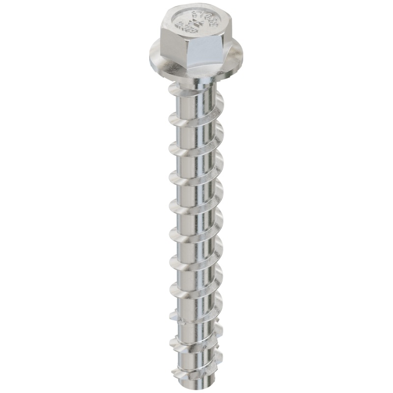 Simpson THDC25238H6SS Titen HD 1/4 in. x 2-3/8 in. Type 316 Stainless-Steel Heavy-Duty Screw Anchor (50-Qty)