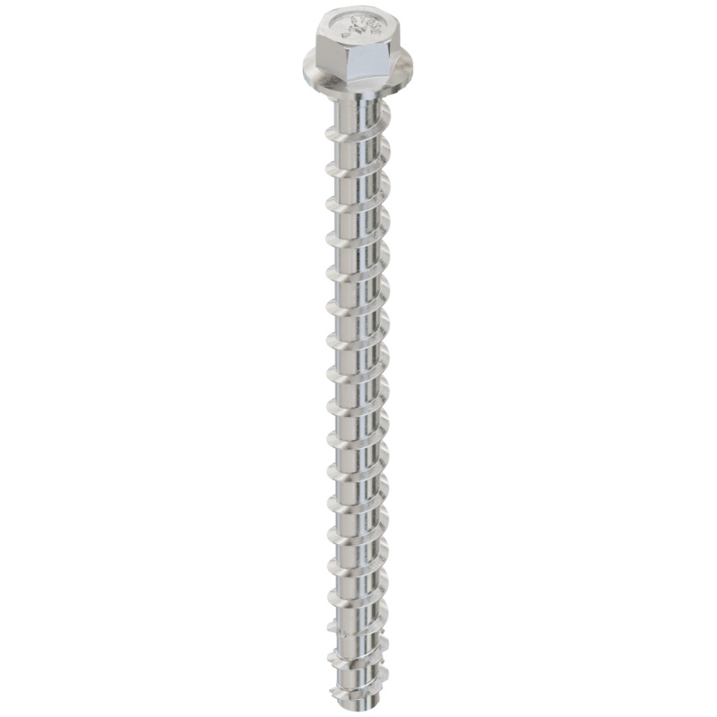 Simpson THDC25400H6SS Titen HD 1/4 in. x 4 in. Type 316 Stainless-Steel Heavy-Duty Screw Anchor (50-Qty)