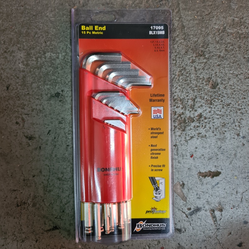 Bondhus 1.27-10Mm 15Pc Chrome Allen Key Set | Model : 006-004-17095 (17095)
