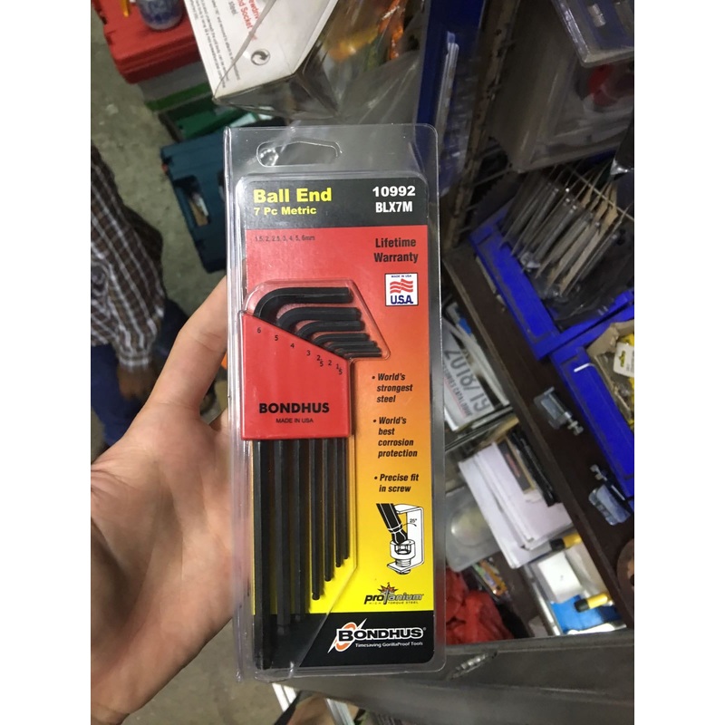 Bondhus 7Pc 1.5-6mm Allen Key Set | Model : 006-004-10992 (10992)