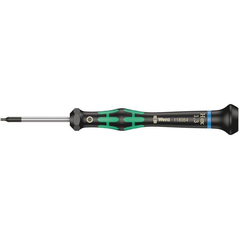 Destornillador para mecnica de precisin WERA electronics 2054 6-KT. 1,3 mm longitud de la hoja 40 mm (4300001793)