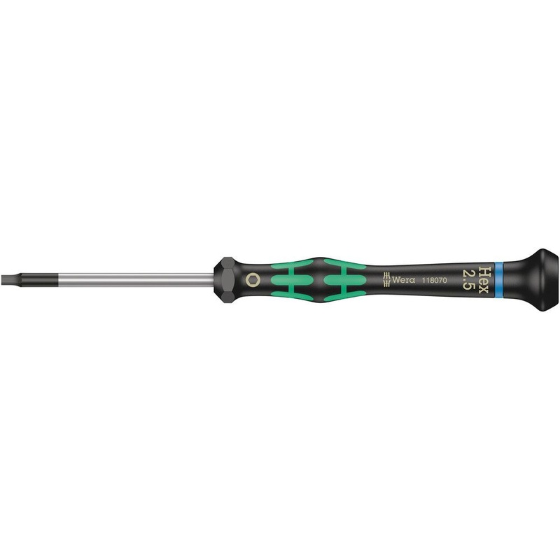 Destornillador para mecnica de precisin WERA electronics 2054 6-KT. Longitud de la hoja de 2,5 mm 60 mm (4300001790)