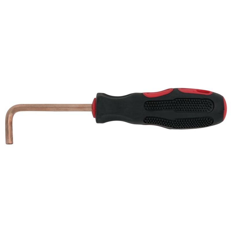 KS TOOLS BRONZEplus destornillador, vaso hexagonal, acodado 5 mm (963.1507)