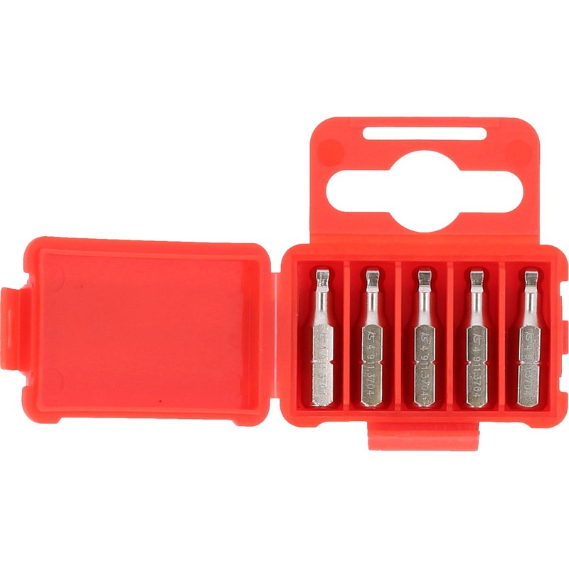 KS TOOLS Vaso hexagonal con punta de 1/4", 25 mm, cabeza esfrica, 4 mm, paquete de 5 ( 911.3705 )