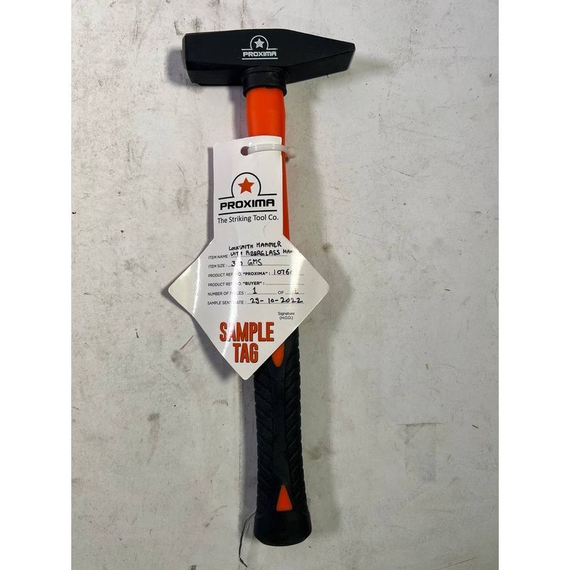 Schlosserhammer, 300 g, Fiberglasgriff - Neuwertig