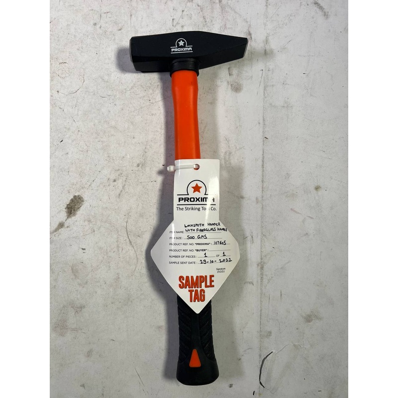 Schlosserhammer, 500 g, Fiberglasgriff - Neuwertig