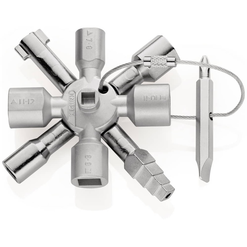 KNIPEX llave para armario elctrico TwinKey 6 funciones (4000829768)