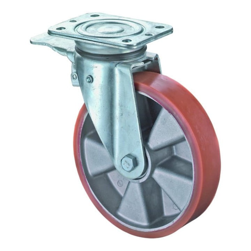BS ROLLEN Rueda giratoria con bloqueo total  160 mm capacidad de carga 600 kg (3900275626)