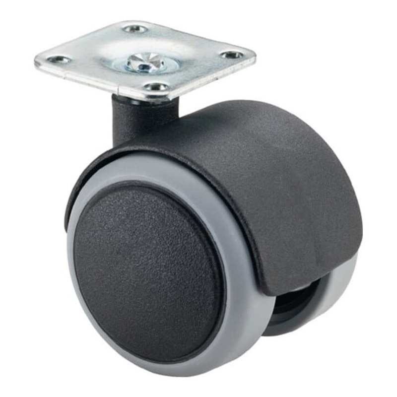 BS ROLLS rueda de doble rodillo de plstico  40 mm capacidad de carga 30 kg (3000275062)