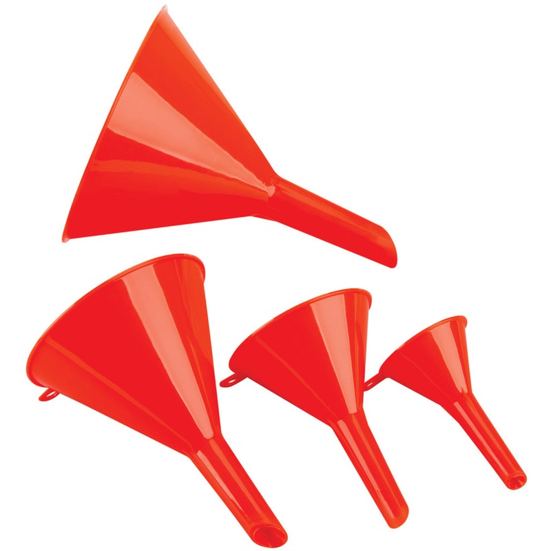 4 pc. Plastic Funnels