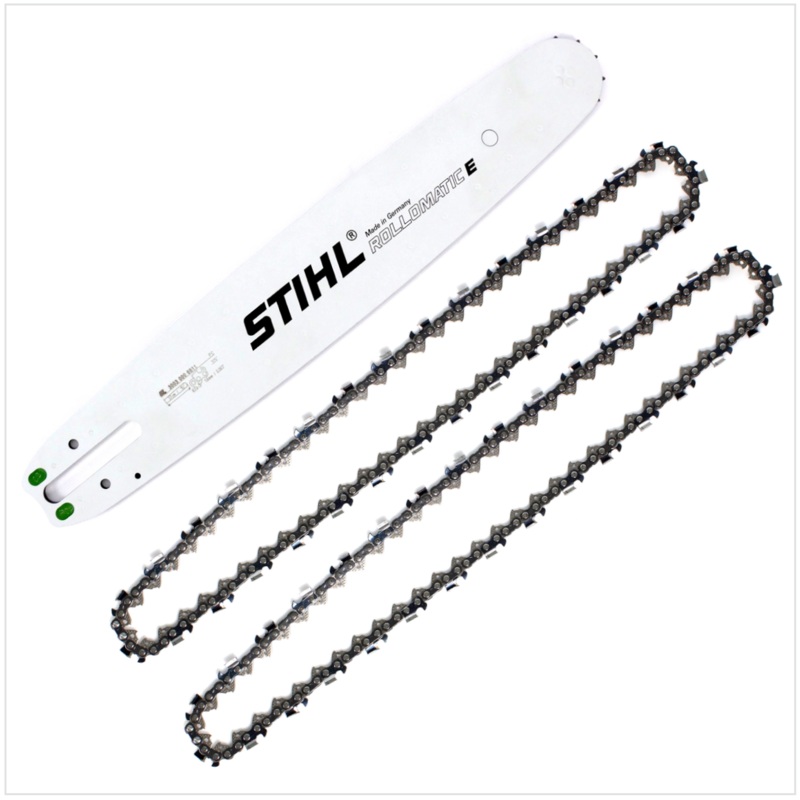 Carril gua STIHL Rollomatic E, 37 cm, 1,6 mm, .325" ( 3003 000 6811 ) + 2x cadena de sierra STIHL Oilomatic .325" Rapid Super con eslabn motriz de 1,6 mm de espesor - 37 cm ( 3639 000 0062)