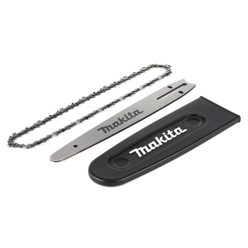 Juego de accesorios de tallado Makita para motosierras, barra de sierra con cadena de sierra y protector de cadena de sierra
