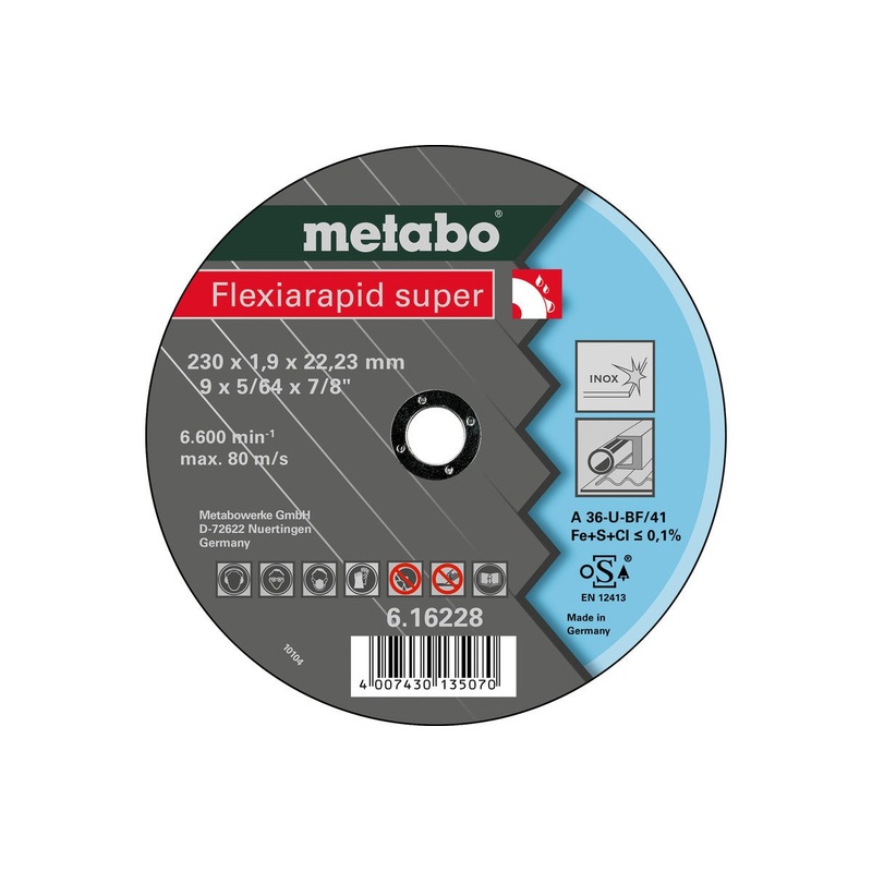 Flexiarapid super 230x1.9x22.23 Inox, TF 41