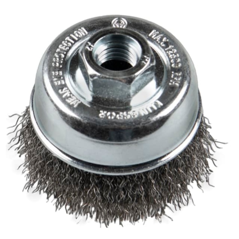 KLINGSPOR BT 600 W Wire Brush 100mm Dia. x M14 Crimp Cup Steel (358375) [3052]