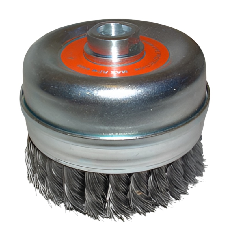 Wire Brush 115mm Dia. x M14 Stainless Steel Twist Knot Cup 92034317 [3057]