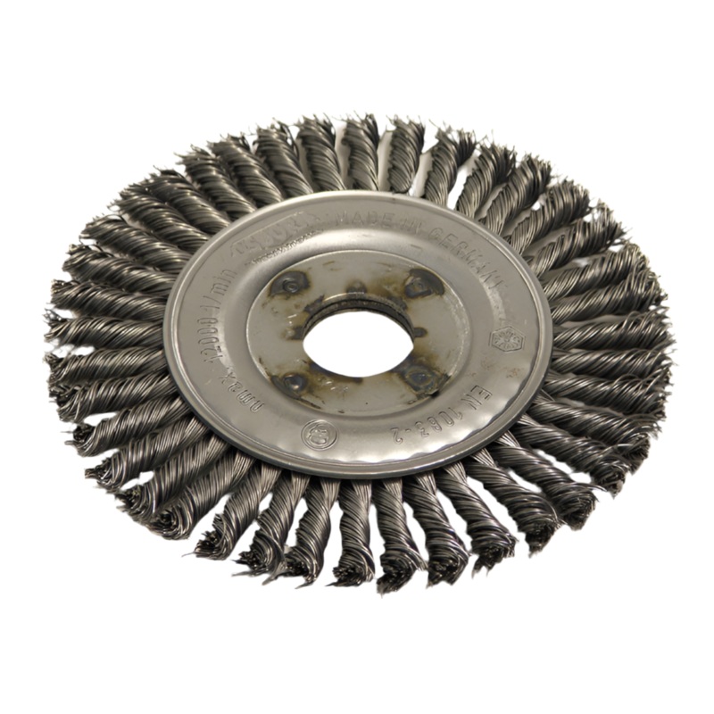Wire Brush 125mm Dia. x 22mm Hole Pipeline 6mm Wide 99023287 [3068]