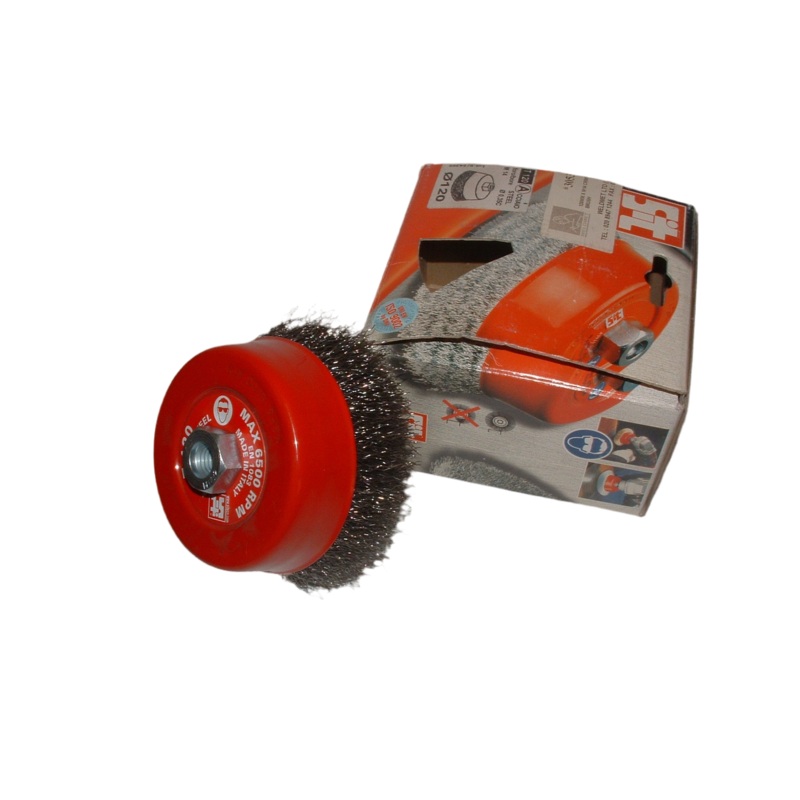 Wire Brush 125mm Dia. x M14 Crimp Cup [3053]
