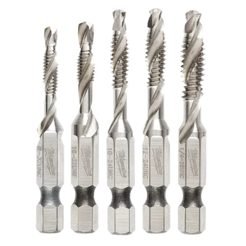 5 Pc SHOCKWAVE Impact Drill and Tap Bit Set