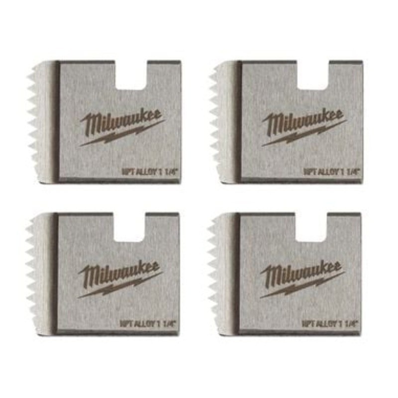 Milwaukee 1-1/4" ALLOY NPT Portable Pipe Threading Dies