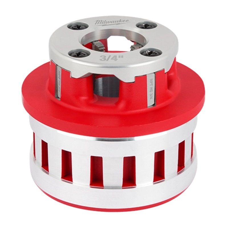 Milwaukee 3/4" HIGH SPEED NPT Portable Pipe Threading Forged Aluminum Die Head