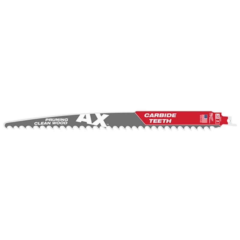 12" 3 TPI The AX with Carbide Teeth for Pruning & Clean Wood SAWZALL Blade 1PK