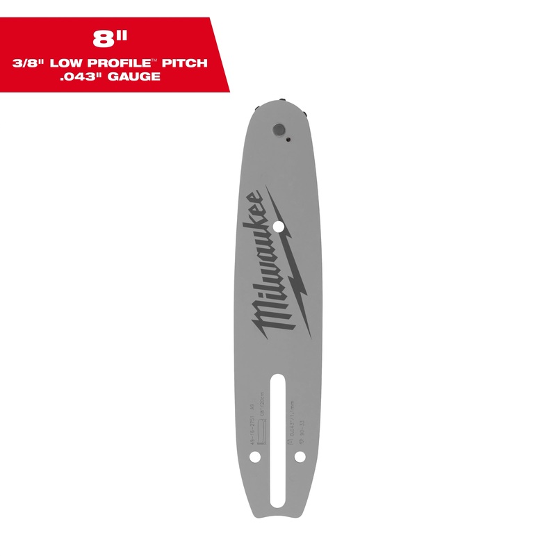 8" 3/8" LOW PROFILE Pitch, .043" Gauge Guide Bar
