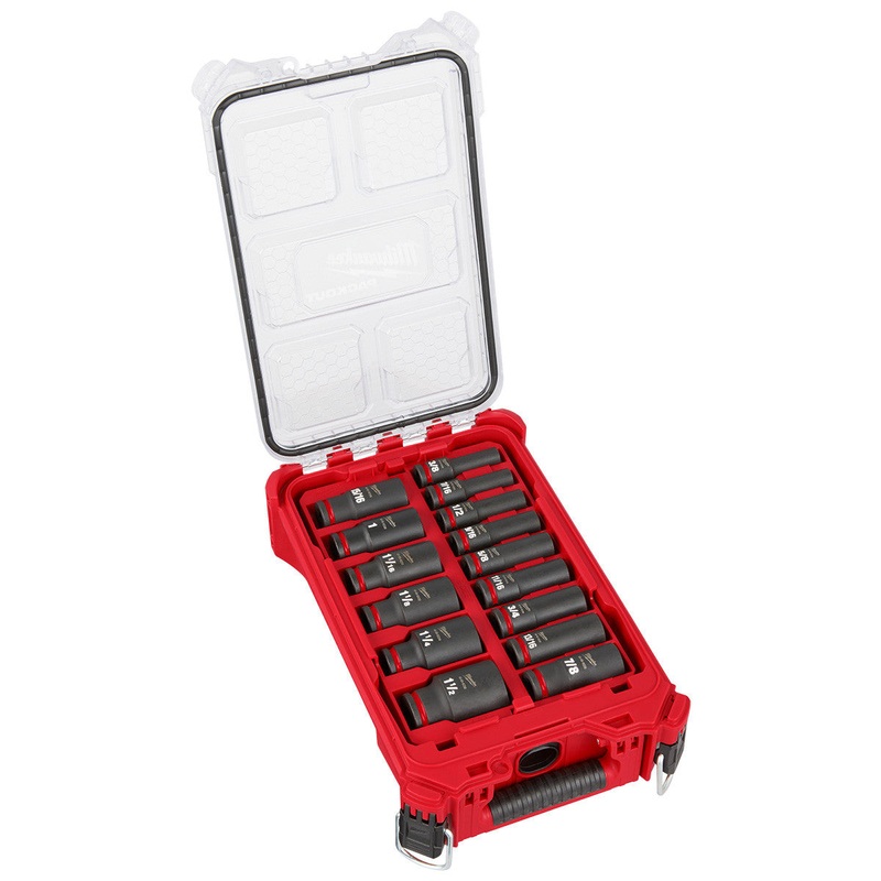 SHOCKWAVE Impact Duty Socket 1/2 Dr 15PC SAE PACKOUT Set